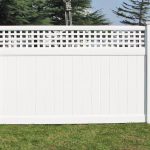 DFS Vinyl Cypress privacy fence panel in white