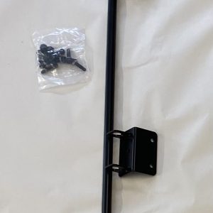 Vinyl - Gate Anchor, 36" Drop Rod, Stainless Steel, Black