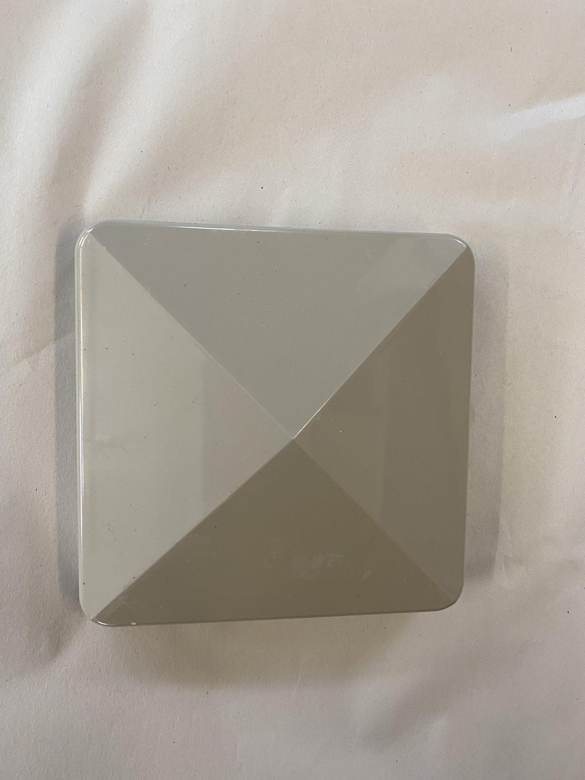 Exterior Flat Cap ADOBE DFS Vinyl External Flat Cap, Adobe (Overhead view)