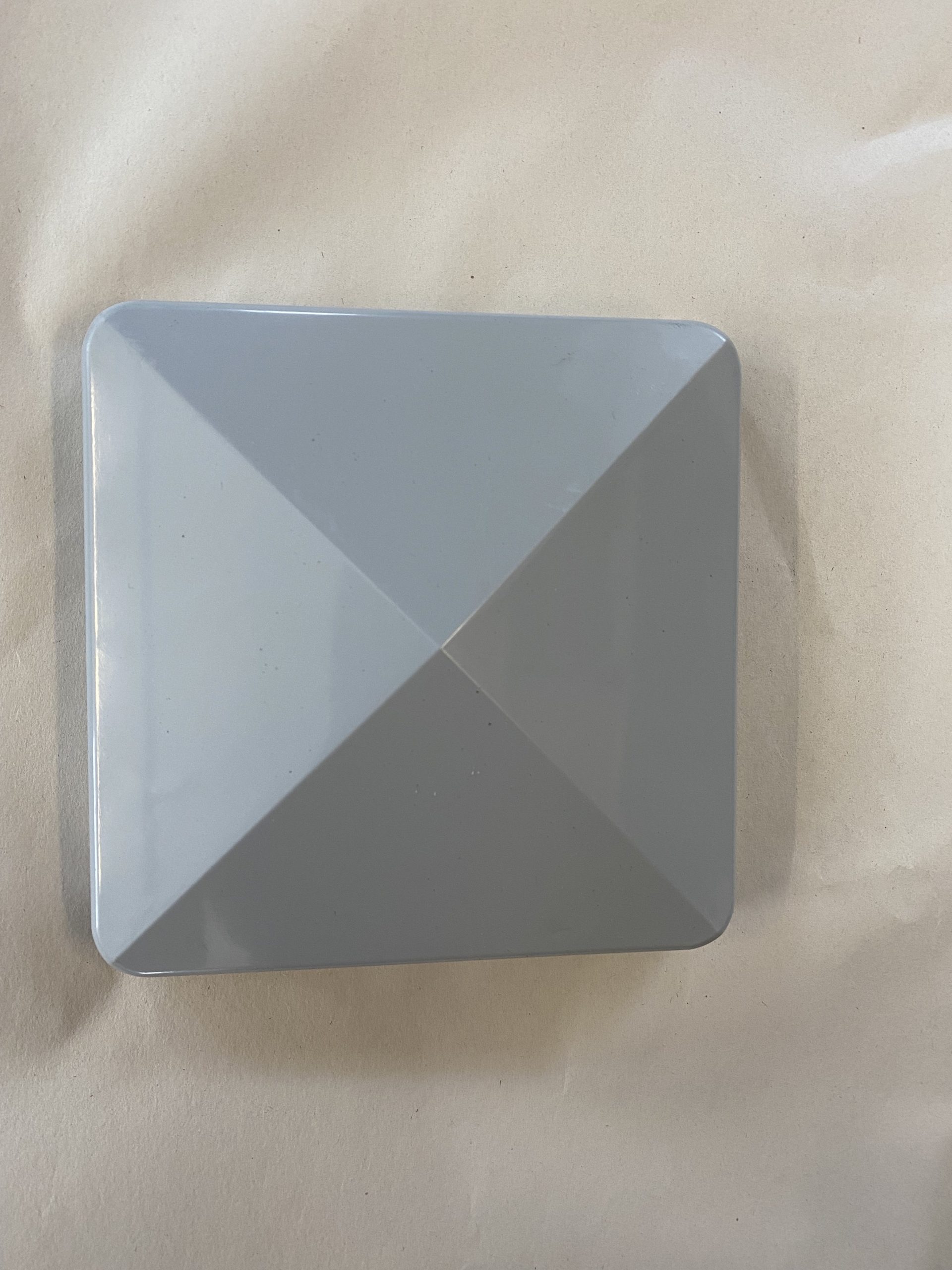 External Flat Post Cap GREY DFS Vinyl External Flat Cap, Grey