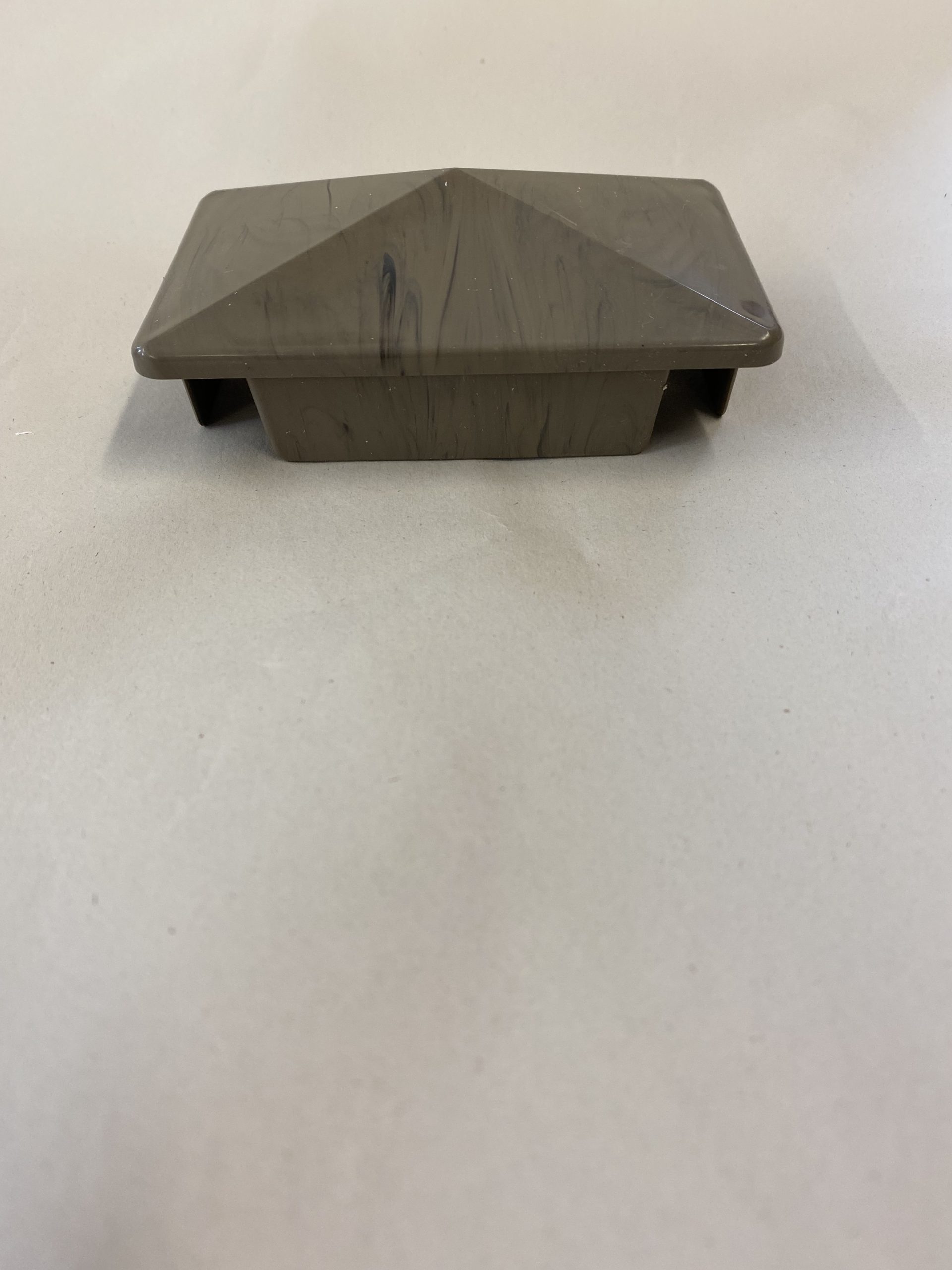 Gate Cap DARK MAPLE Vinyl Gate Cap in Dark Maple (front profile)