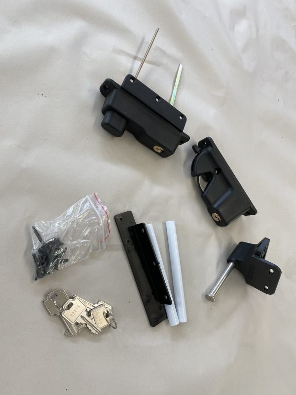Vinyl - KEYSTONE (KLVAD) 2 sided lockable gate latch