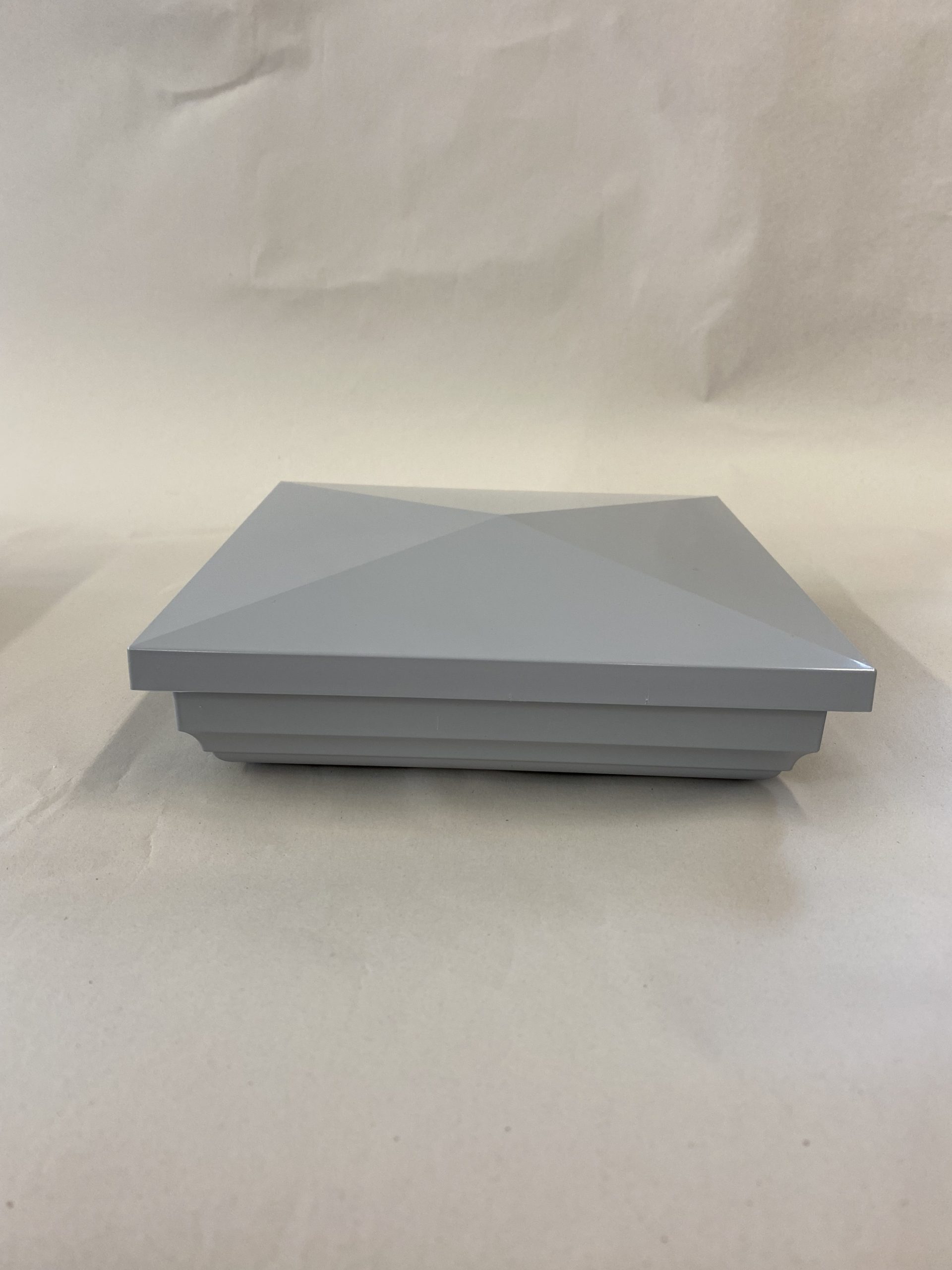 New England Post Cap profile GREY DFS Vinyl New England Cap, Grey, side profile