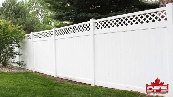 DFS Vinyl Privacy Fence, Niagara profile in White